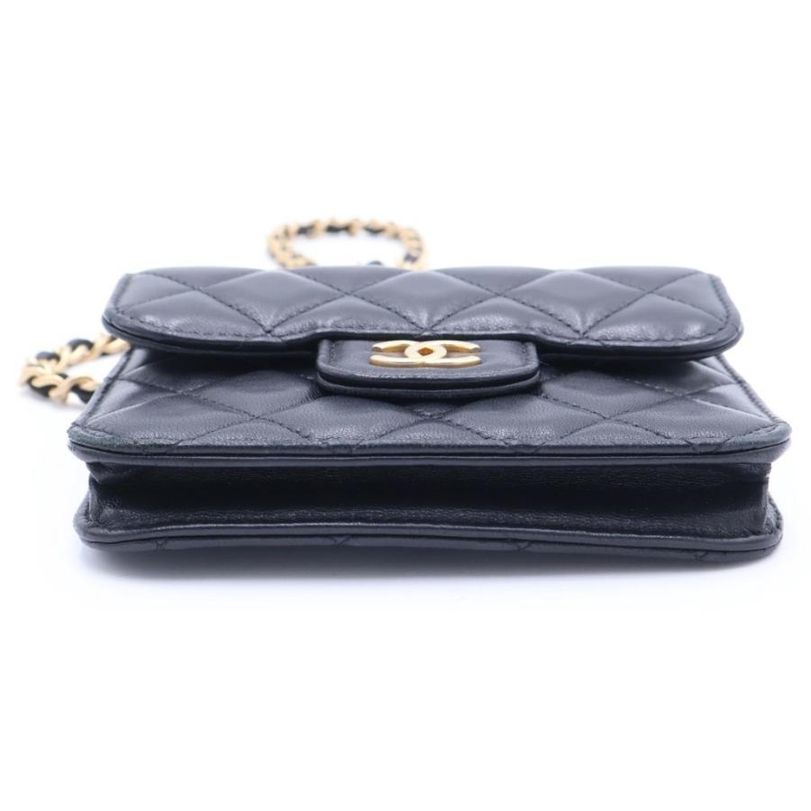 CHANEL シャネル　マトラッセ　パース　ラムスキン CHANEL（シャネル） ココマーク マトラッセ ラムスキン コインパース