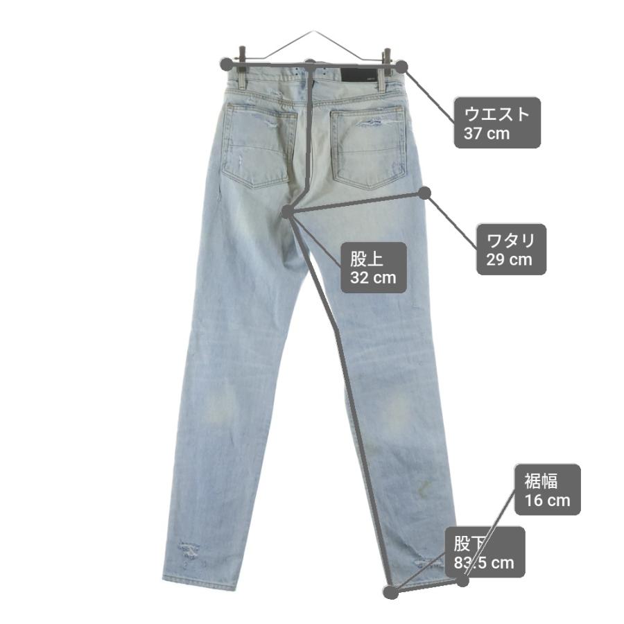 AMIRI（アミリ） ダメージ加工 デニムパンツ インディゴ : BRING Yahoo