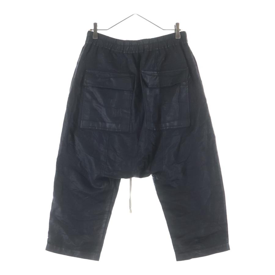 Rick Owens リックオウエンス 19SS BABEL コーティング加工 ドローストリング サルエル クロップドパンツ ブラック RU19S2381-CLW_1