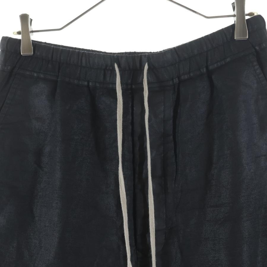 Rick Owens リックオウエンス 19SS BABEL コーティング加工 ドローストリング サルエル クロップドパンツ ブラック RU19S2381-CLW_2