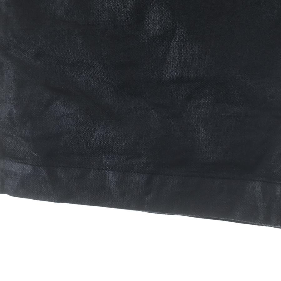 Rick Owens リックオウエンス 19SS BABEL コーティング加工 ドローストリング サルエル クロップドパンツ ブラック RU19S2381-CLW_5