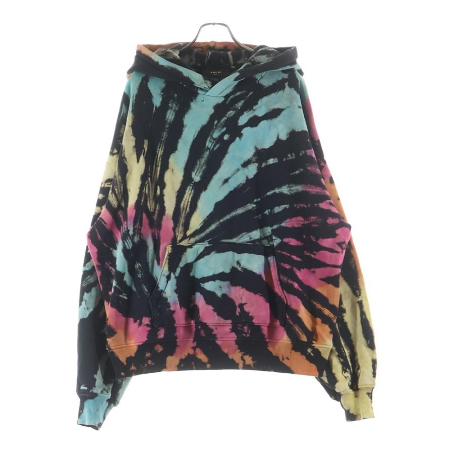 AMIRI アミリ タイダイ柄 パッチ スウェット プルオーバー パーカー AMIRI（アミリ） Rainbow Tie Dye Hoodie タイダイ スウェット プル