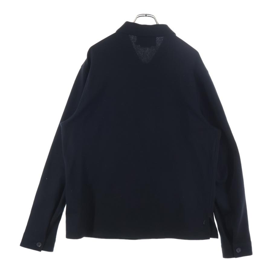 PRADA（プラダ） 21AW カシミヤブレンド ウール 長袖シャツ ブラック