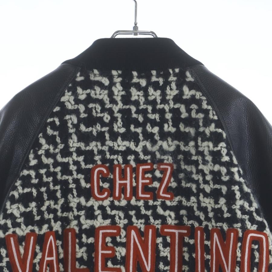 VALENTINO（ヴァレンティノ） アームレザー ツイードボンバー