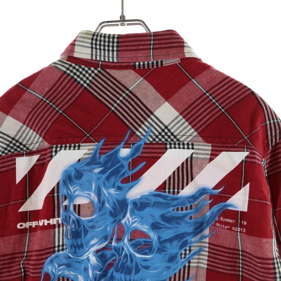 OFF-WHITE オフホワイト 19SS Diag Zip Check Shirt バックプリント