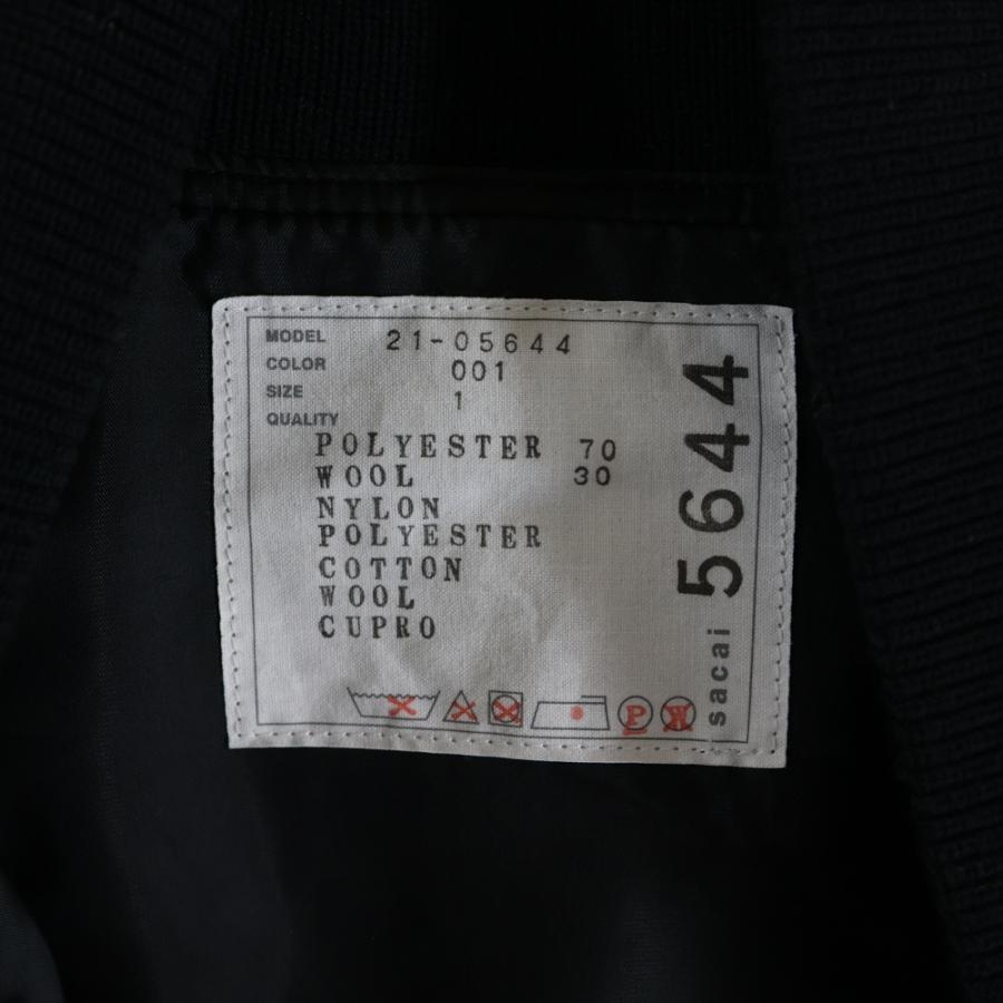 sacai（サカイ） MA-1 テーラード ドッキング レイヤードジャケット