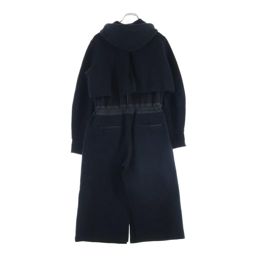 sacai（サカイ） 20AW コットン ナイロン ジップアップフーディー 