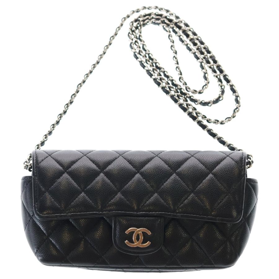 シャネル マトラッセ キャビアスキン CHANEL（シャネル） キャビアスキン マトラッセ レザー チェーン