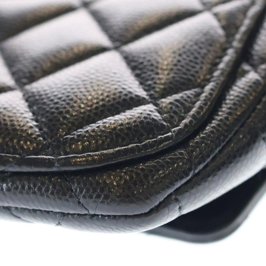 CHANEL（シャネル） キャビアスキン マトラッセ レザー チェーン