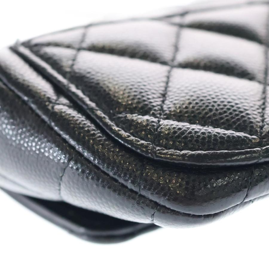 CHANEL（シャネル） キャビアスキン マトラッセ レザー チェーン