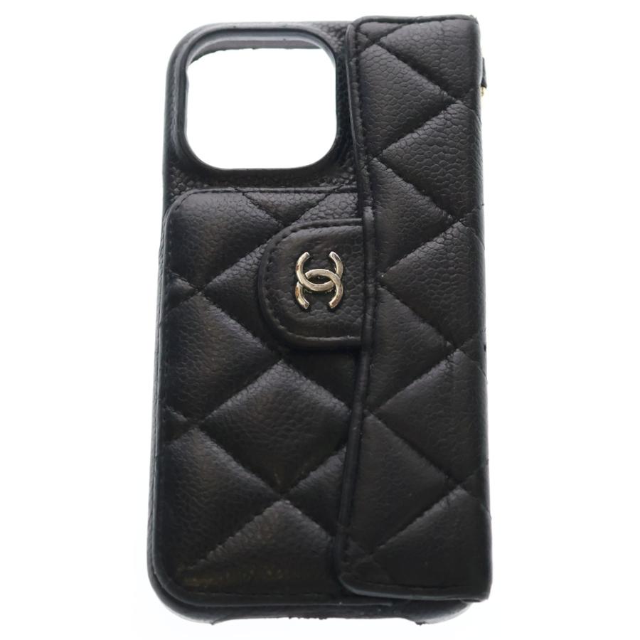 CHANEL（シャネル） キャビアスキン マトラッセ レザー iPhone14