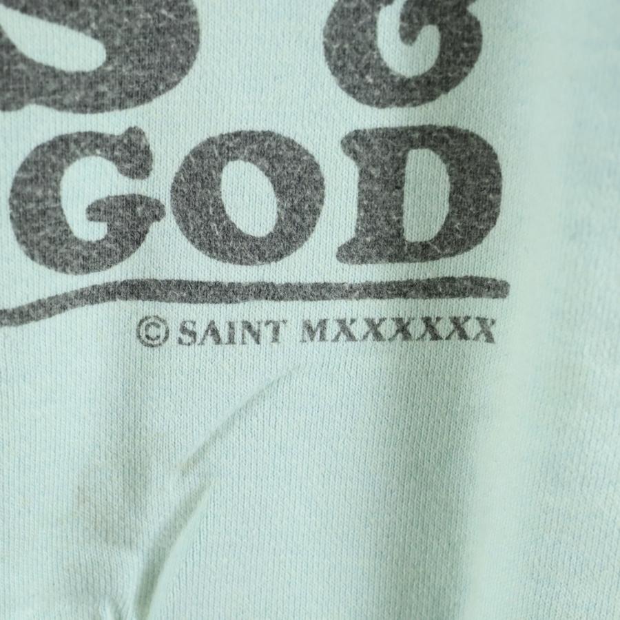 SAINT MICHAEL セントマイケル 23AW JESUS CREWNECK ジーザス クルーネックスウェットトレーナー ライトブルー SM-A23-0000-024_3