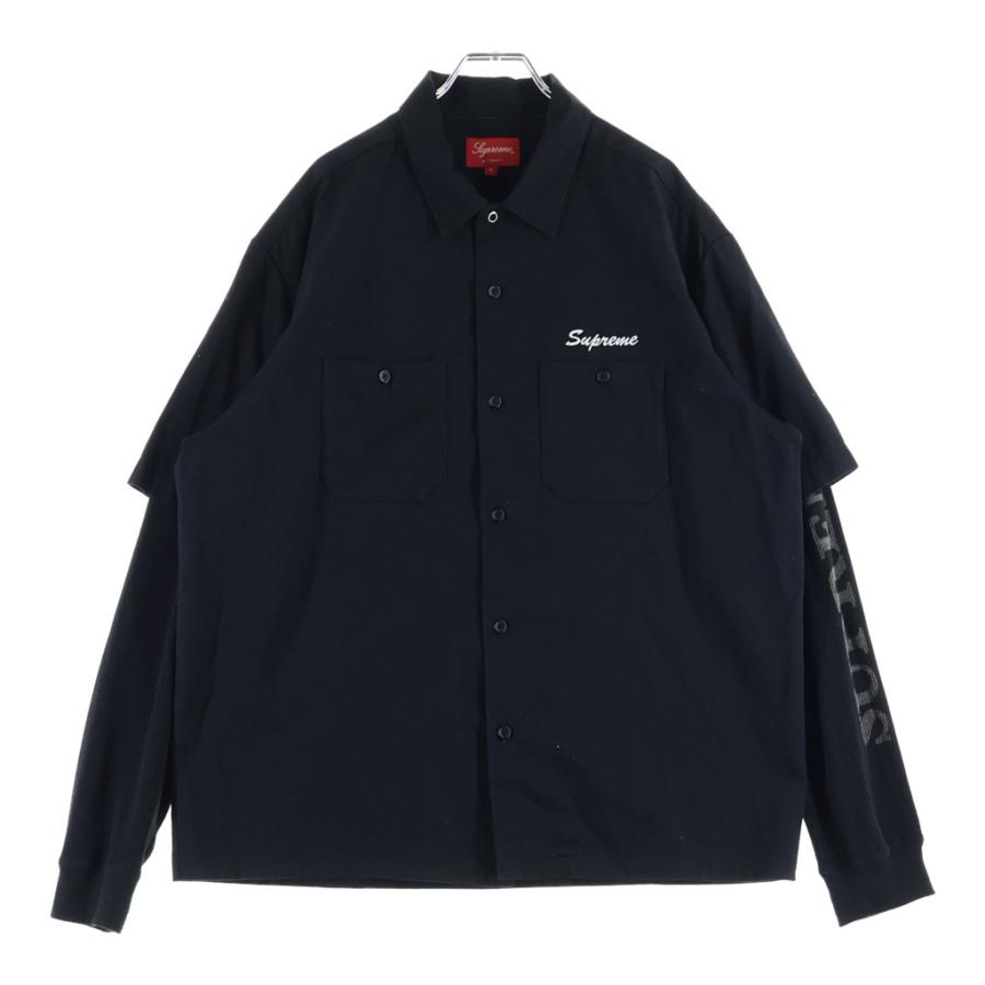 supreme/サーマル／ブラック Supreme（シュプリーム） 21AW Thermal Work Shirt サーマルレイヤード トップス