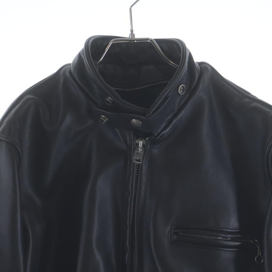 SCHOTT (ショット) 641 レザー シングルライダースジャケット ブラック