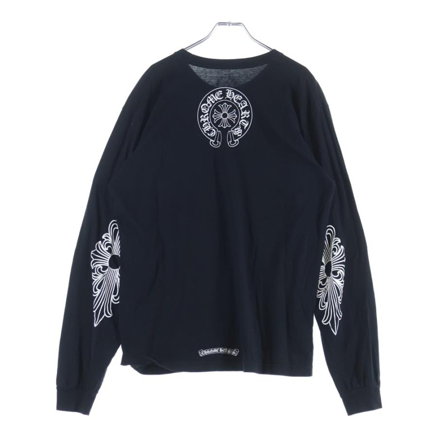 CHROME HEARTS（クロムハーツ） NECK LOGO L/S TEE ネックロゴプリント 