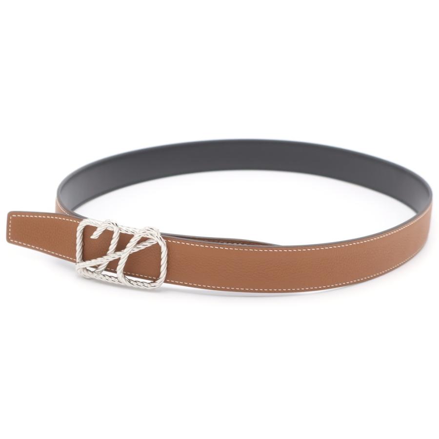 HERMES（エルメス） コードバックル リバーシブル レザー ベルト A刻印