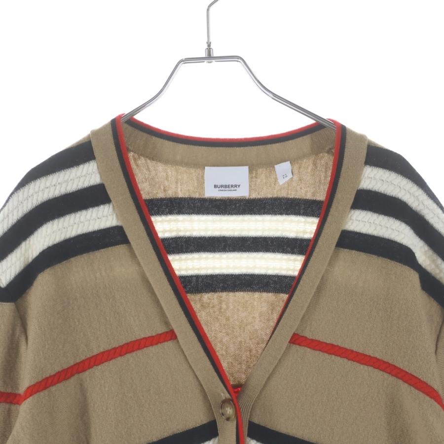 BURBERRY（バーバリー） ボーダーニットカーディガン ブラウン