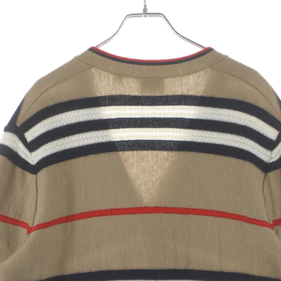 BURBERRY バーバリー ボーダーニットカーディガン ブラウン レディース 8084328 BURBERRY（バーバリー） ボーダーニットカーディガン ブラウン