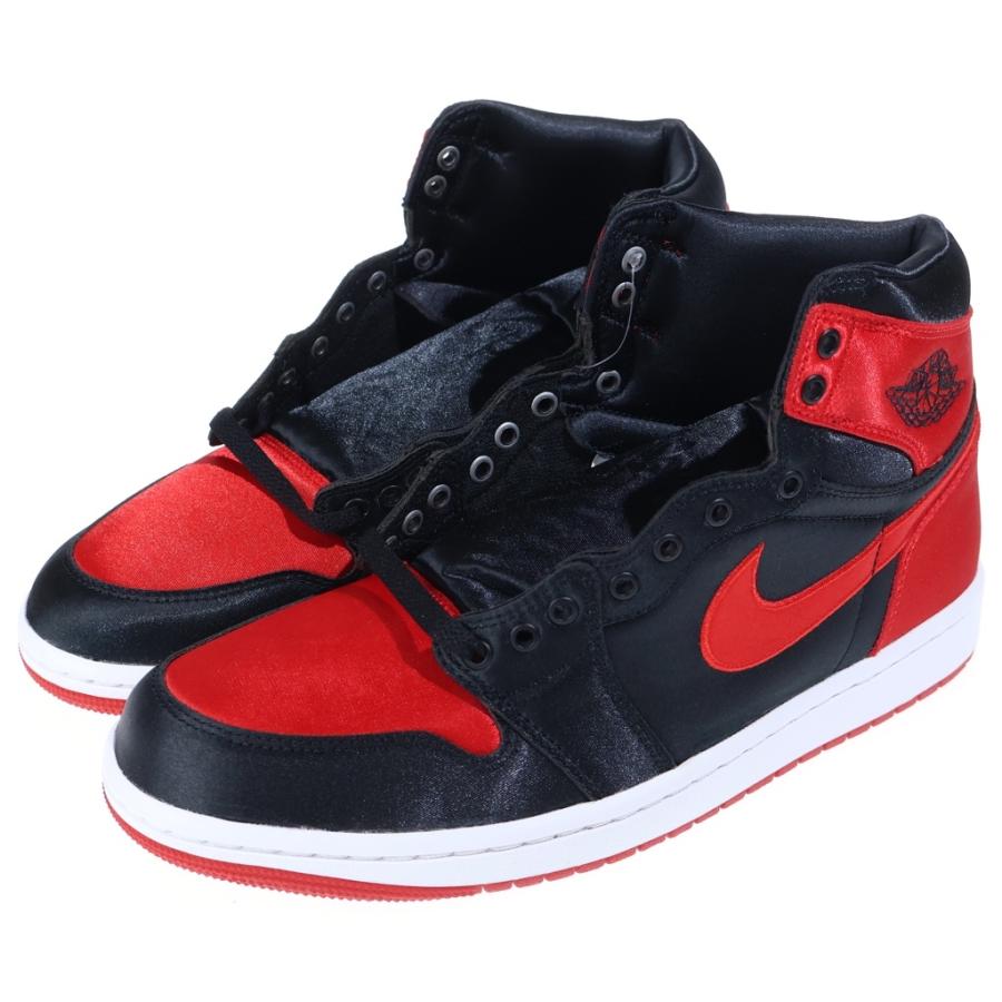 Nike Air Jordan 1 赤黒 ハイカットシューズ NIKE（ナイキ） WMNS AIR JORDAN 1 RETRO HIGH OG SATIN BRED FD4810