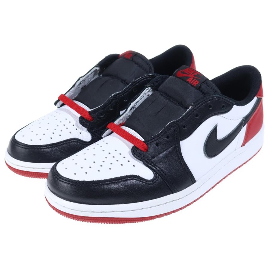 NIKE ナイキ Air Jordan 1 Retro Low エアジョーダン1 レトロ ロー ブラック トゥ ローカットスニーカー ブラック/ホワイト/レッド US8/26cm CZ0790-106 NIKE（ナイキ） AIR JORDAN 1 RETRO LOW OG BLACK TOE エアジョーダン1