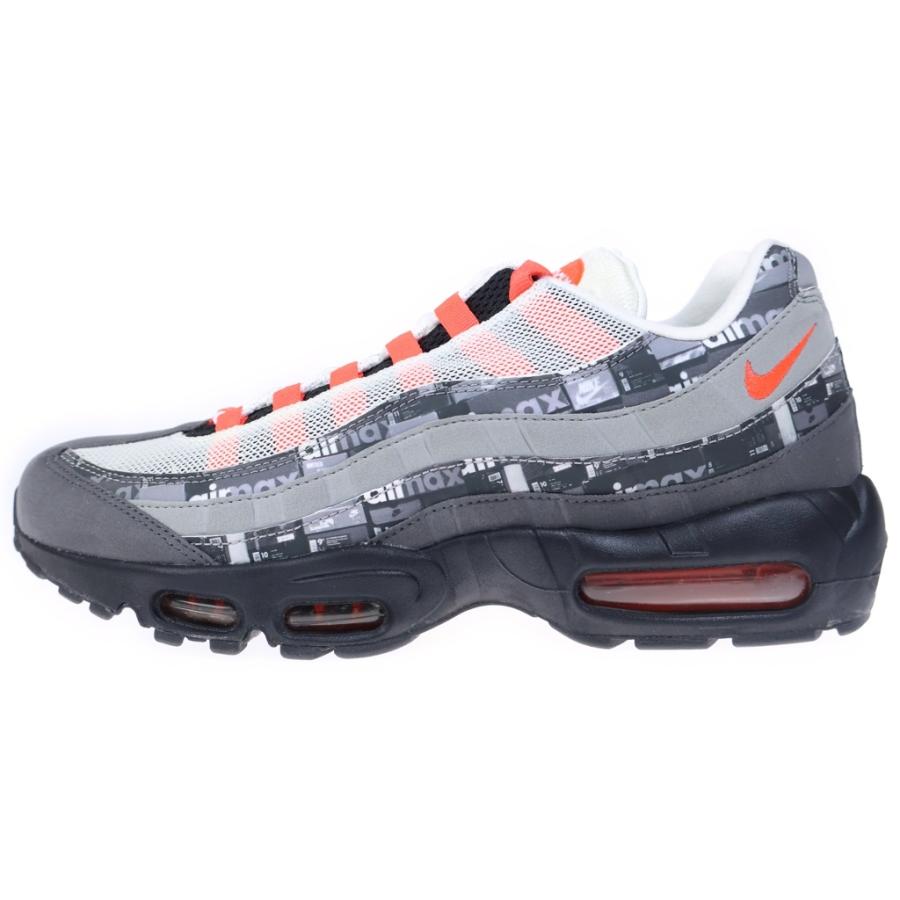 NIKE ナイキ ×ATOMS AIR MAX 95 Red We Love Nike アトモス エアマックス95 ローカットスニーカー グレー/レッド US10/28cm AQ0925-002 NIKE（ナイキ） ×atmos AIR MAX 95 RED WE LOVE NIKE AQ0925-002