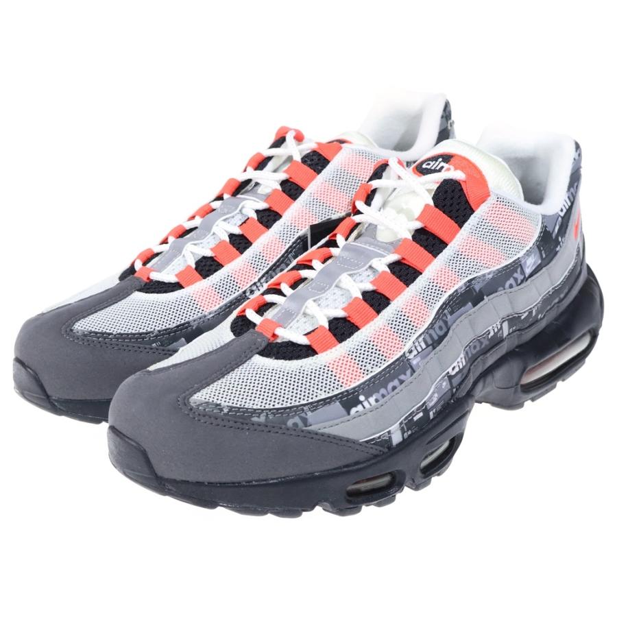 NIKE ナイキ ×ATOMS AIR MAX 95 Red We Love Nike アトモス エアマックス95 ローカットスニーカー グレー/レッド US10/28cm AQ0925-002 NIKE（ナイキ） ×atmos AIR MAX 95 RED WE LOVE NIKE AQ0925-002