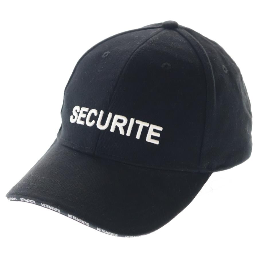 VETEMENTS（ヴェトモン） 17SS Securite Cap セキュリティ刺繍 ベース