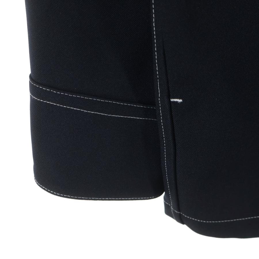 JIL SANDER ジルサンダー 25SS SERGE ZIP UP SHIRT ステッチデザイン ジップアップ シャツジャケット ネイビー J22DL0299 J70001 JIL SANDER（ジルサンダー） 25SS SERGE ZIP UP SHIRT ステッチ