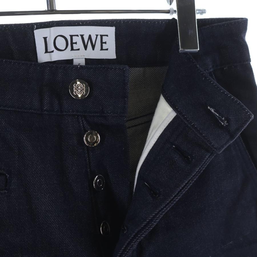 LOEWE（ロエベ） レザーロゴパッチ ボタンフライ フィッシャーマン 