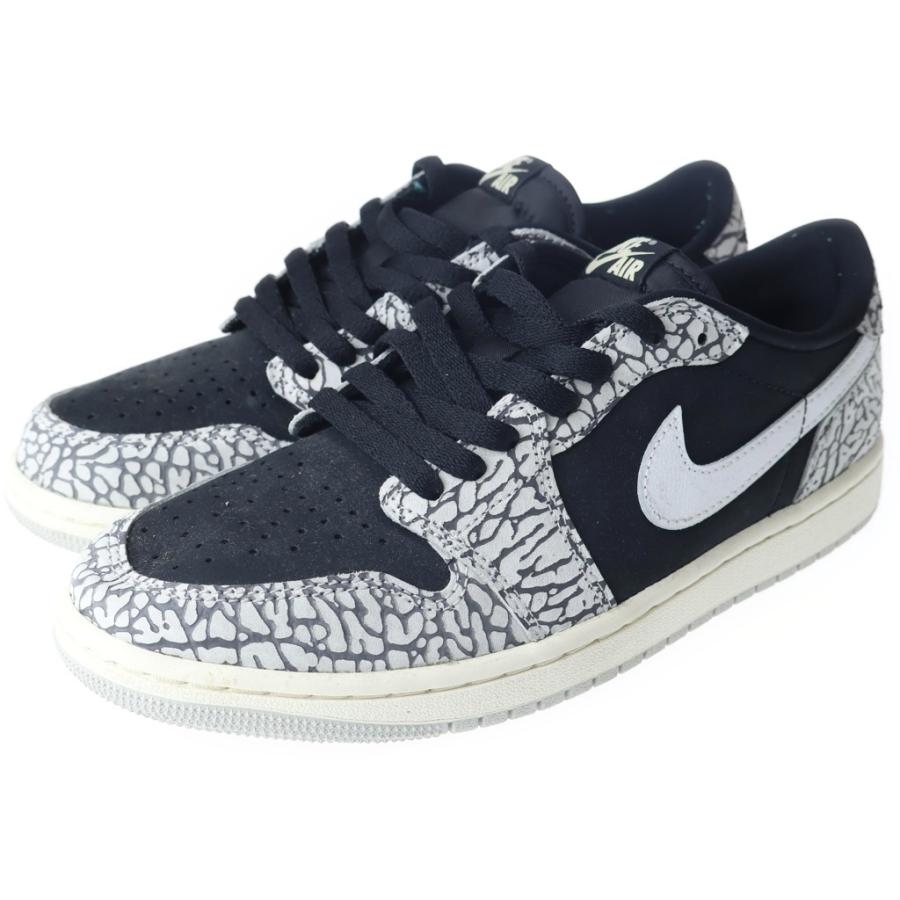 NIKE ナイキ AIR JORDAN1 RETRO LOW OG エアジョーダン1 ブラックセメント ローカットスニーカー ブラック US8.5/26.5cm CZ0790-001 NIKE（ナイキ） AIR JORDAN 1 RETRO LOW OG BLACK CEMENT エア