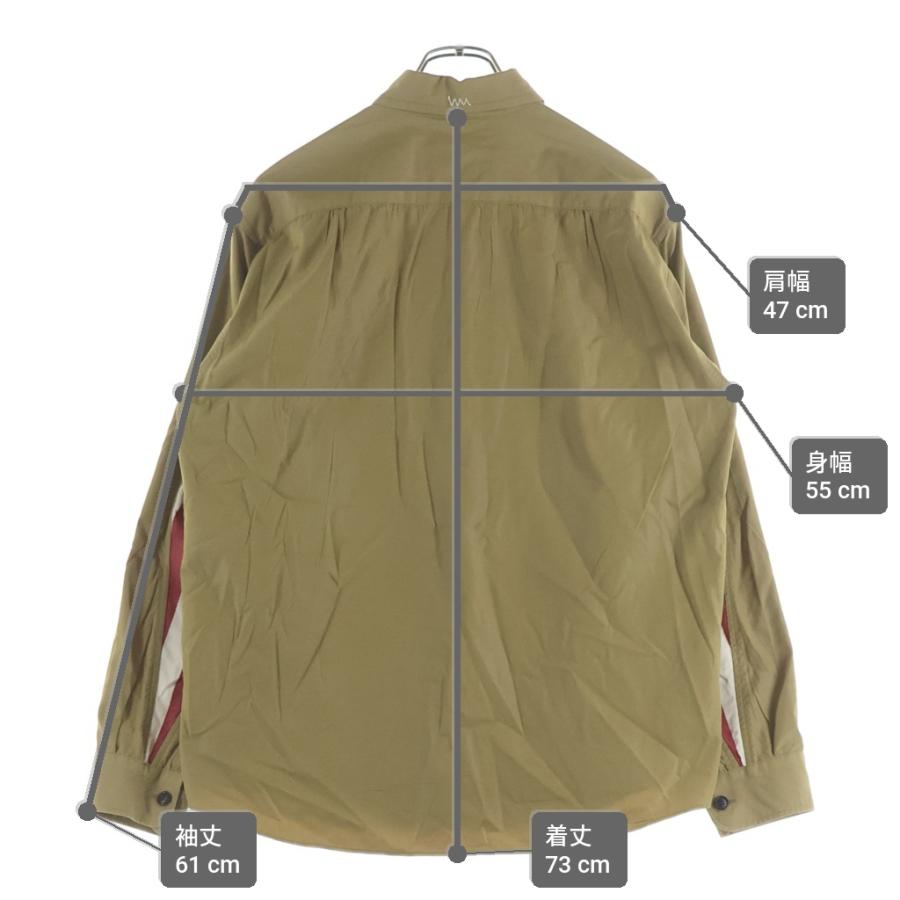 美品visvim ALBACORE SHIRT 2 ギザコットン エルボーパッチ visvim（ヴィズヴィム） ヴィスヴィム 19AW USM ALBACORE SHIRT L/S