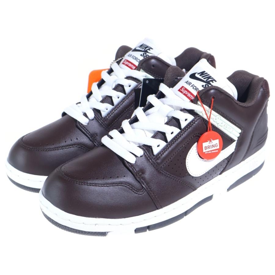 NIKE SB ナイキエスビー ×SUPREME AIR FORCE 2 シュプリーム エアフォース2 ローカットスニーカー ブラウン US9.5/27.5cm AA0871-717 Nike SB NIKE ナイキエスビー ×SUPREME AIR FORCE 2 シュプリーム エア