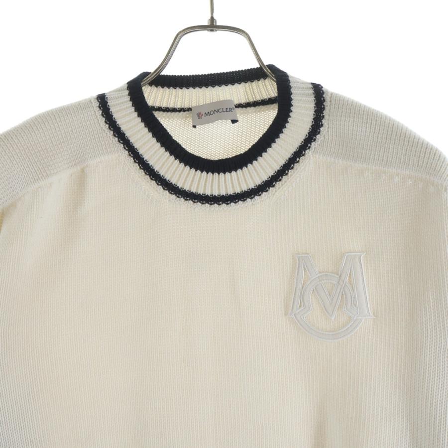 MONCLER（モンクレール） 23AW モノグラムパッチ コットン ニット