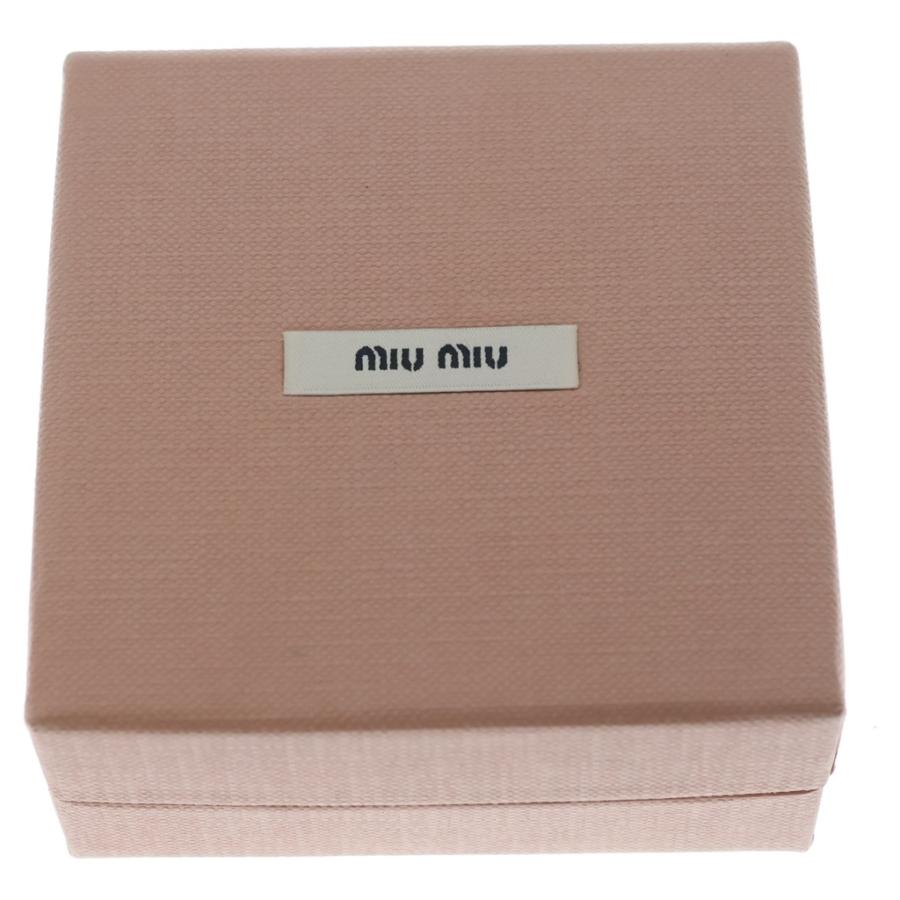 【美品箱付き】 miumiu ミュウミュウ バレッタ ヘアアクセ 黒 ブラック miumiu ミュウミュウ ロゴ バレッタ ゴールド金具 パテントレザー ヘア