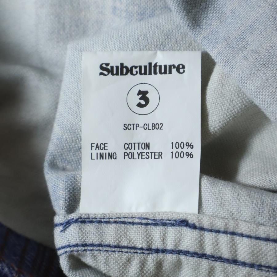 サブカルチャー ×BerBerJin COTTON CHECKSHIRT ベルベルジン コットン 