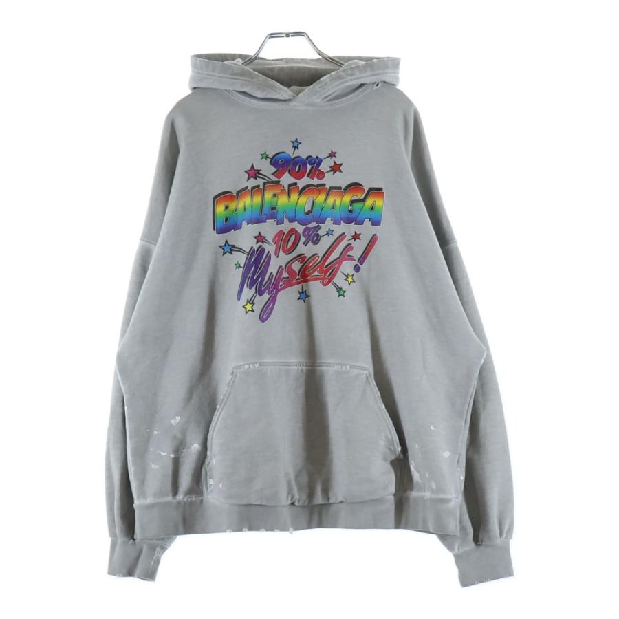 BALENCIAGA（バレンシアガ） 22AW スローガン ロゴプリントスウェット 
