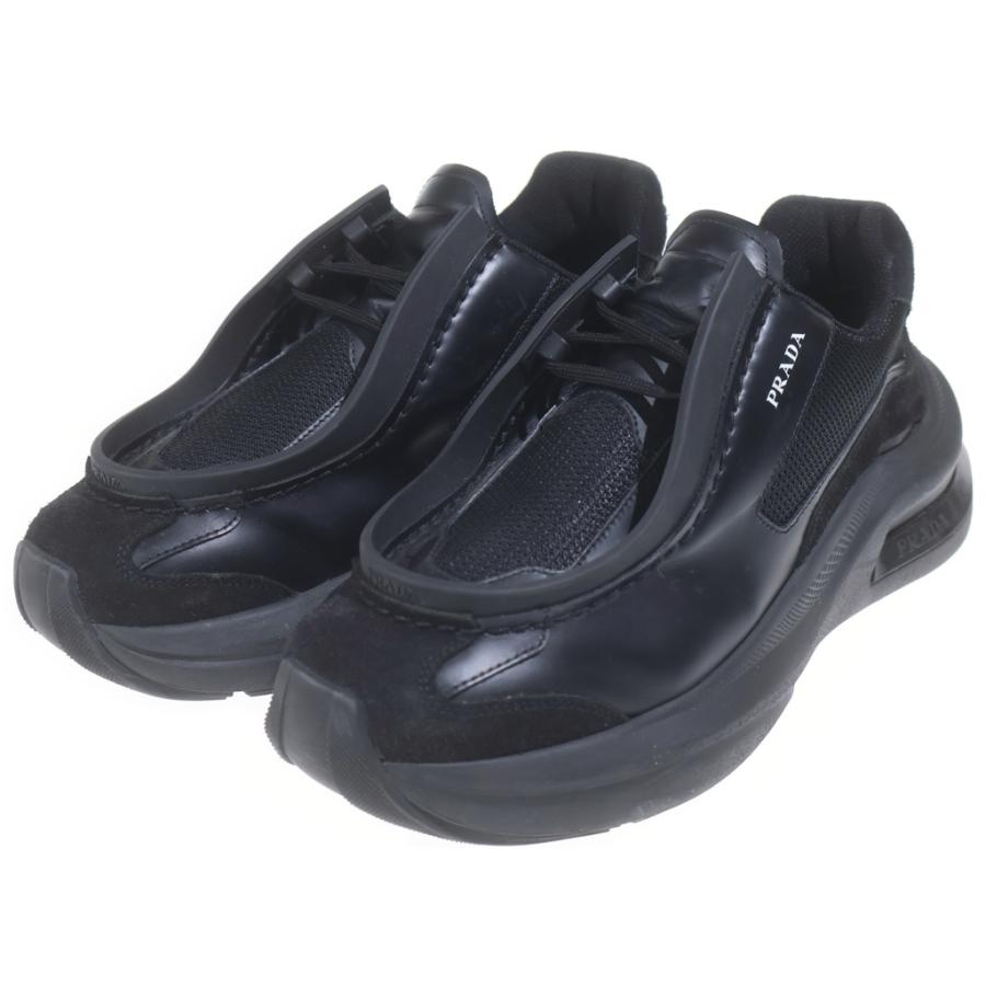 PRADA プラダ システム テクニカル ローカットスニーカーブラック 2EG424 PRADA（プラダ） システム テクニカル ローカットスニーカーブラック