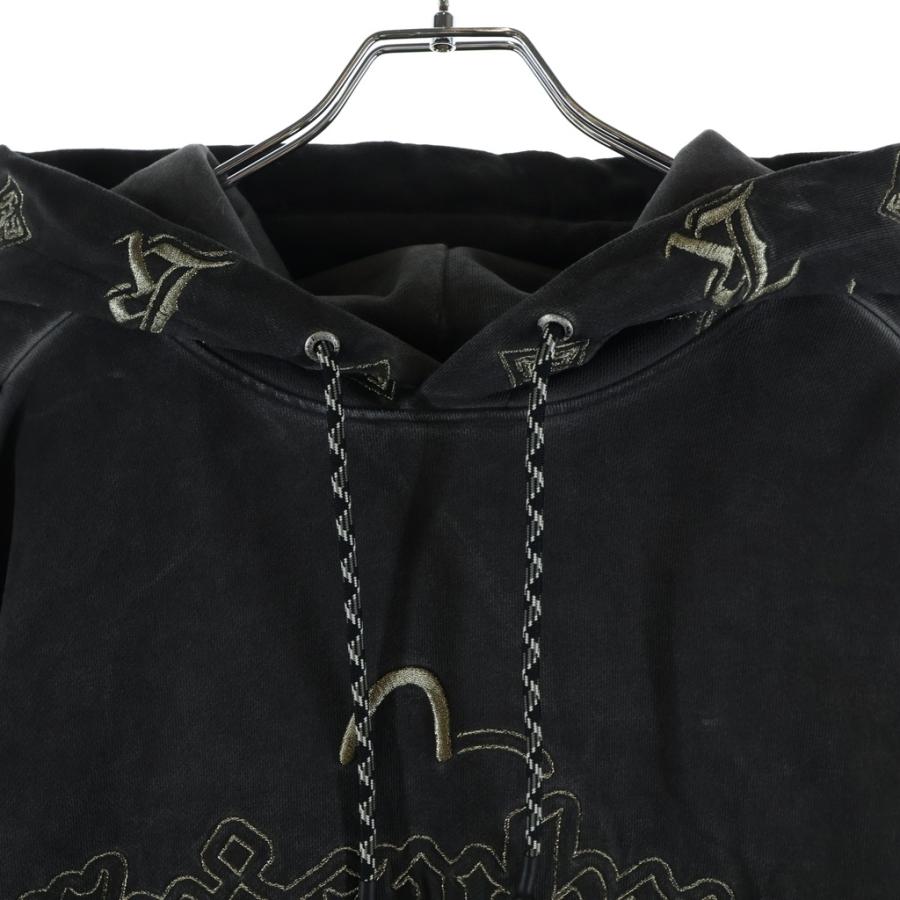 EVISU（エヴィス） エビス KURO 刺繍 スウェット プルオーバーパーカー