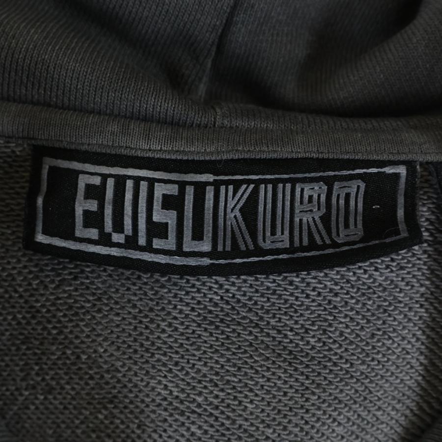 EVISU（エヴィス） エビス KURO 刺繍 スウェット プルオーバーパーカー