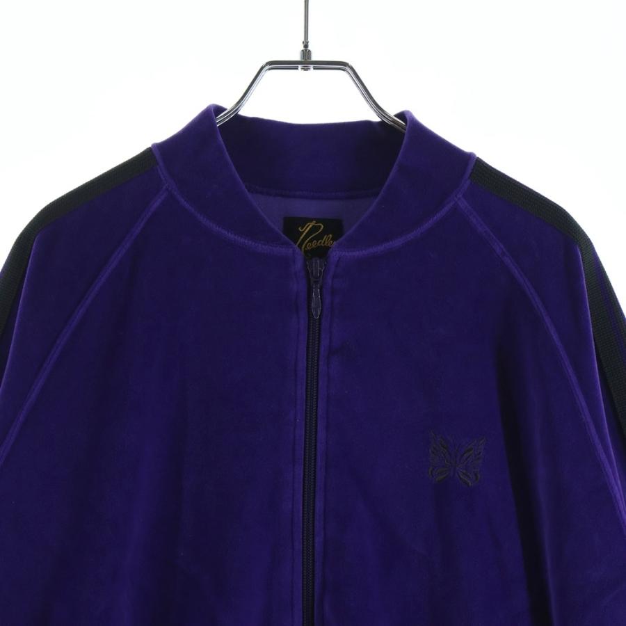 Needles（ニードルス） Rib Collar Track Jacket - C/PE Velour ジップ