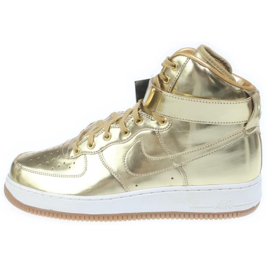 NIKE ナイキ 【観賞用 2016年製】 ID AIR FORCE 1 HIGH 849064-991 アイディー エアフォース 1 ハイカットスニーカー メタリック ゴールド US10.5/28.5cm NIKE（ナイキ） 【観賞用 2016年製】ID AIR FORCE 1 アイディー エア