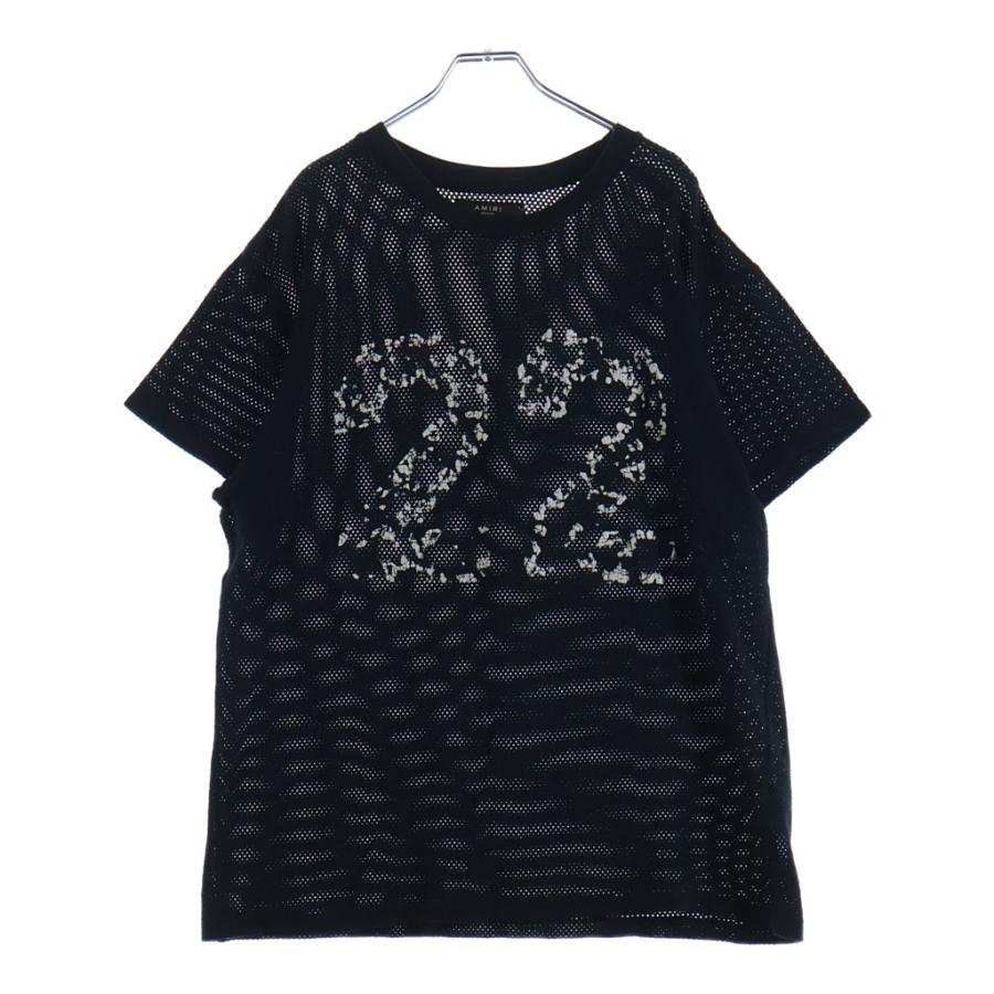 AMIRI 22 ナンバリング Tシャツ ブラック AMIRI（アミリ） 18SS 22ナンバリング メッシュ 半袖Tシャツカットソー