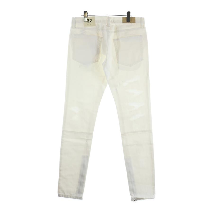mnml（ミニマル） Denim Pants 裾ジップ デニムパンツ ホワイト