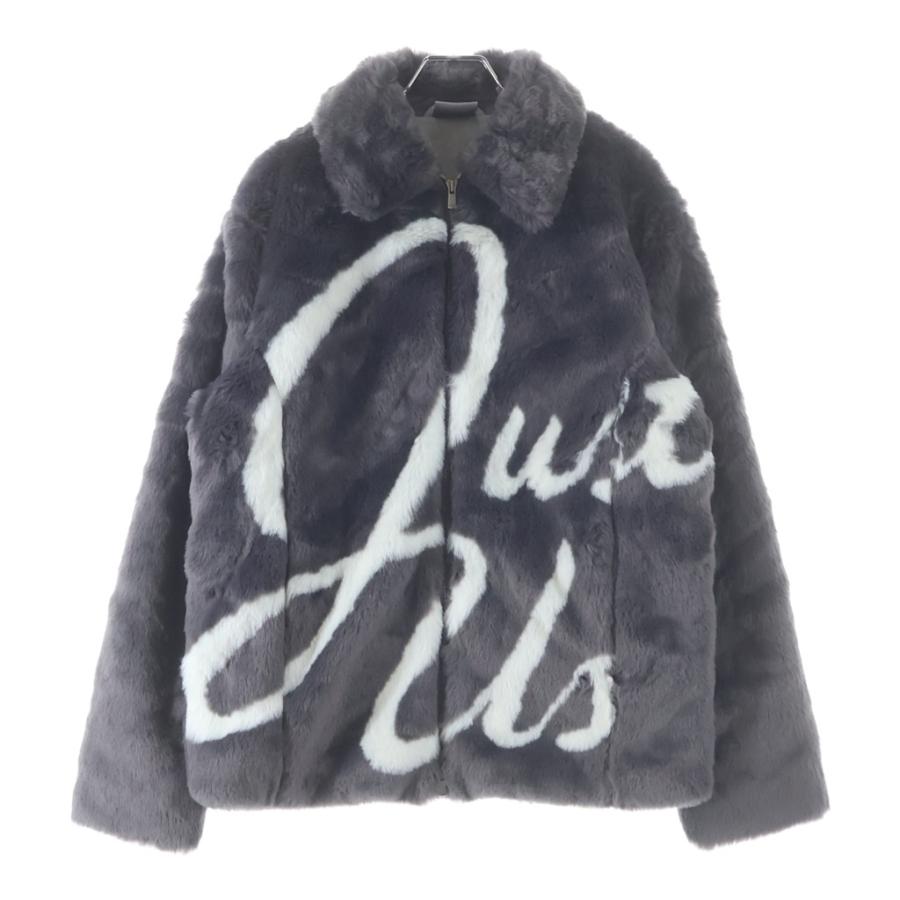 KITH キス 21AW Faux Fur Coaches Jacket ジップアップ ファー コーチジャケット グレー KITH（キス） 21AW Faux Fur Coaches Jacket ジップアップ ファー