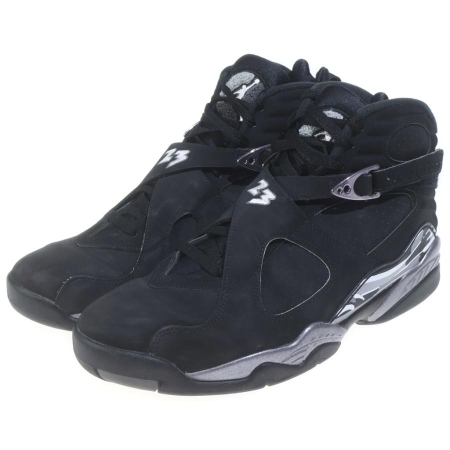 NIKE ナイキ AIR JORDAN 8 Retro Chrome 305381-003 エアジョーダン8 レトロ クローム ハイカットスニーカー ブラック US11/29cm NIKE（ナイキ） AIR JORDAN 8 Retro Chrome 305381-003 エアジョーダン