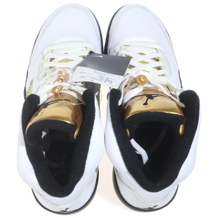 NIKE ナイキ 【観賞用2016年製】 AIR JORDAN 5 RETRO OLYMPIC エアジョーダン 5 レトロ オリンピックハイカットスニーカー ホワイト/ゴールド US10/28cm NIKE（ナイキ） 【観賞用2016年製】 AIR JORDAN 5 RETRO OLYMPIC エア