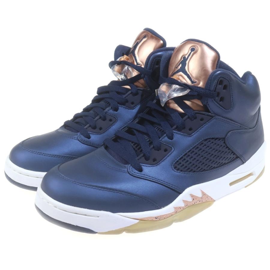 NIKE ナイキ AIR JORDAN 5 RETRO 136027-416 エアジョーダン 5 レトロ ハイカットスニーカー ネイビー US10.5/28.5cm NIKE（ナイキ） AIR JORDAN 5 RETRO 136027-416 エアジョーダン 5