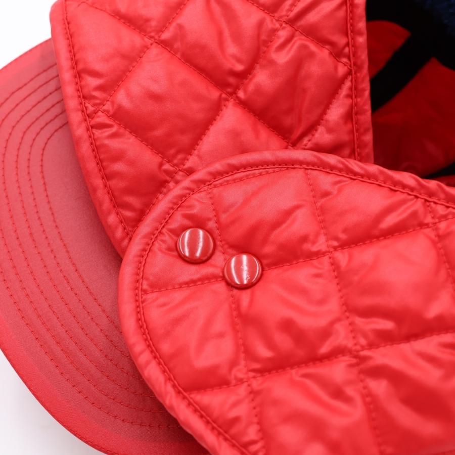 SUPREME シュプリーム 16AW Quilted Earflap Camp Cap キルティング イヤーフラップ キャンプ キャップ 帽子 レッド/ブルー Supreme（シュプリーム） 16AW Quilted Earflap Camp Cap キルティング