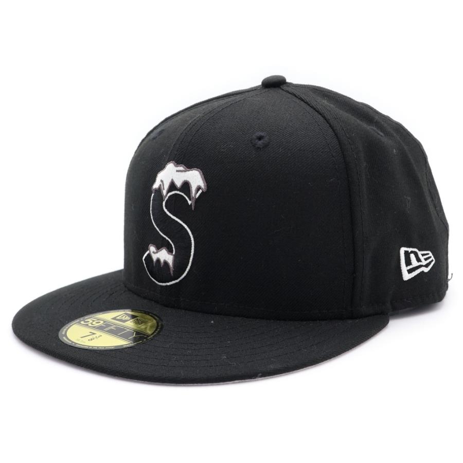 SUPREME シュプリーム 20AW ×NEW ERA Ice S Logo ニューエラ アイスSロゴ ベースボールキャップ 帽子 ブラック Supreme（シュプリーム） 20AW ×NEW ERA Ice S Logo ニューエラ アイス