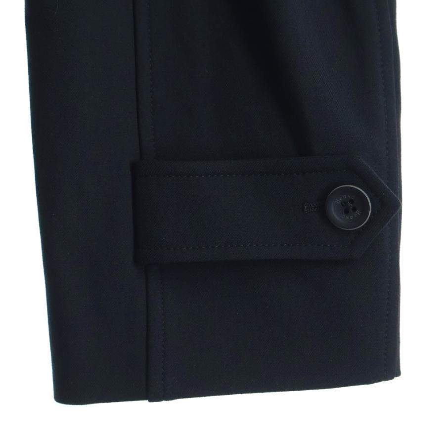 HERNO ヘルノ フライフロント ウール ステンカラー ロングコート ブラック IM000378U-33462 HERNO（ヘルノ） フライフロント ウール ステンカラー ロングコート